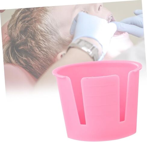 aboofan 50pcs قابلة للتصرف في بلاستيك الأسنان الخلط الأوعية الأوعية الصغيرة الجصين خلط الأوعية لعيادات طبيب الأسنان خفيفة الوزن ومريحة للأسنان الوردي in Saudi Arabia