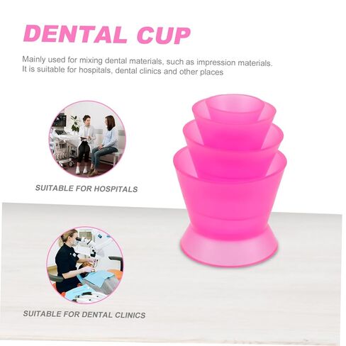 SAFIGLE Dental Mixing Bowl Dental Supply Plaster Mixing Cups Ergonomic Design Non-slip in Saudi Arabia