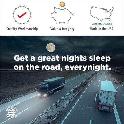 Everynight Road Deluxe - Dual Sided Economical Medium Comfort Foam Truck Mattress, 80" x 30" x 5" in Saudi Arabia