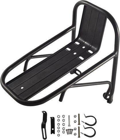 Bike Front Carrier Rack Bag Luggage Shelf Holder Stand Cargo Pannier Bicycle Front Fork Rack for Outdoor Shopping Travel in Saudi Arabia
