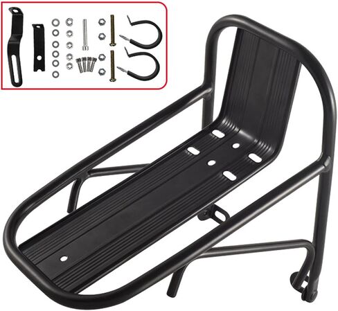 Bike Front Carrier Rack Bag Luggage Shelf Holder Stand Cargo Pannier Bicycle Front Fork Rack for Outdoor Shopping Travel in Saudi Arabia