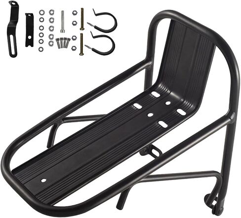 Bike Front Carrier Rack Bag Luggage Shelf Holder Stand Cargo Pannier Bicycle Front Fork Rack for Outdoor Shopping Travel in Saudi Arabia
