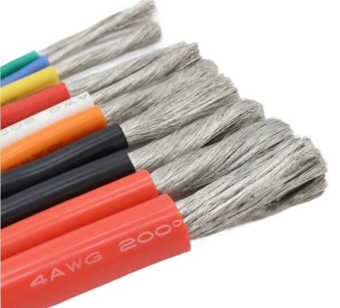 Gauge Copper Wire, 5M/Set 30/28/ 26/24 /22/20 /18/16 /15/14/ 13/12 AWG Heat-Resistant Cable Ultra Soft Silicone Wire Copper Flexible High Temperature White(15AWG) in Saudi Arabia