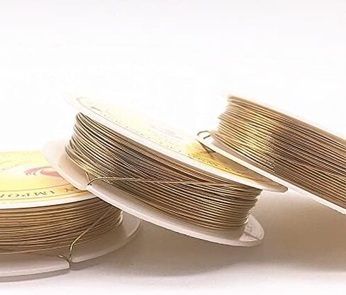 سلك 1Roll 0.2/0.3/0.4/0.5/0.6/0.7/0.8/1.0 مم الأسلاك النحاسية النحاسية النحاسية السلكي لصنع المجوهرات. in Saudi Arabia