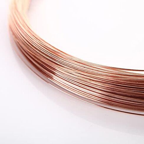 Gauge Copper Wire, 99.9% Pure Copper Wire T2 Copper Red Copper Line Bare Wire Diameter 0.2/0.3/0.4/0.5/0.6/0.8/1/1.2/1.5/1.8/2/2.5/3/4/5Mm(OD 3mm 1meter) in Saudi Arabia