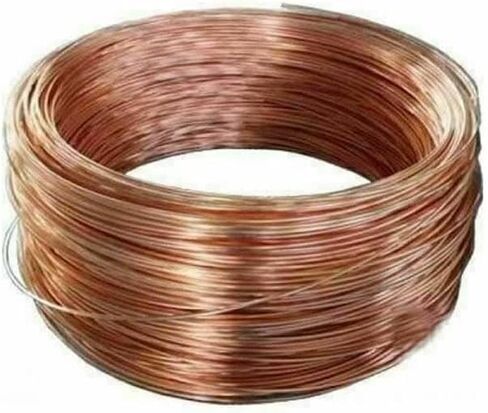 1pc سبيكة النحاس مستديرة الأسلاك النحاسية الصلبة عارية ديا 0.1 مم إلى 2.0 مم طول 1M-55M سلك النحاس العاري (1 مم × 3M 1pc) in Saudi Arabia