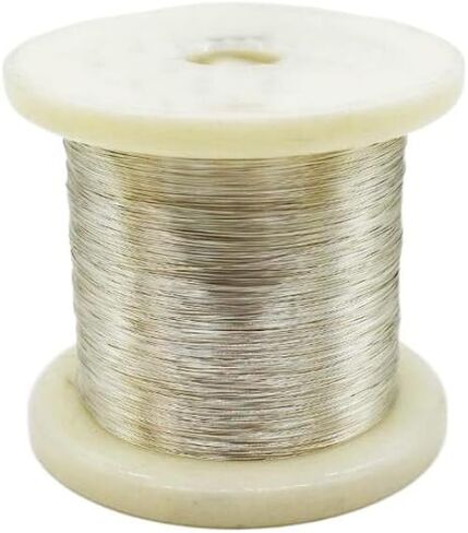 السلك النحاسي المقياس ، 5 Meters/Roll Gold/Silver/Platinum Colper Wire المطلي بالمجوهرات DIY إكسسوارات قطرها 0.3 مم/0.4 مم/0.5 مم/0.6 مم لصنع المجوهرات (لون الفضة ، 0.3 مم 5 أمتار) in Saudi Arabia