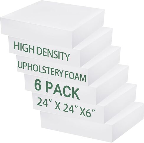 Frienda 6 Pack 4 "Height x 24" عرض × 24 "طول عالي الكثافة في الهواء الطلق وسادة الوسادة في الهواء in Kuwait