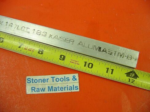 3/8 "× 3/4" الألومنيوم 6061 شقة الشريط 12 "طويل T6511 .375" مخزون مطحنة جديدة in Saudi Arabia