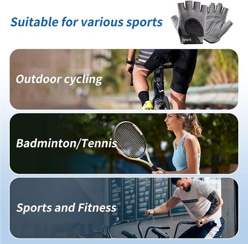 Cycling Gloves Men Women Bike Gloves Half Finger Road Bike MTB Gloves Sports Cycling Bike Gloves Mountain Bicycle Gloves Breathable Shock-Absorbing Biking Gloves Motorcycle in Kuwait