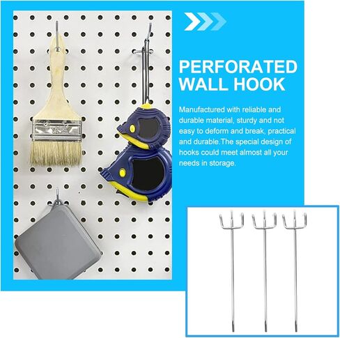 40pcs 7.8 بوصة L شكل طقم منظمات Pegboard السنانير الصغيرة المجلفنة ، خطافات فائدة معدنية لتنظيم الجدار في المنزل أو المرآب in Saudi Arabia