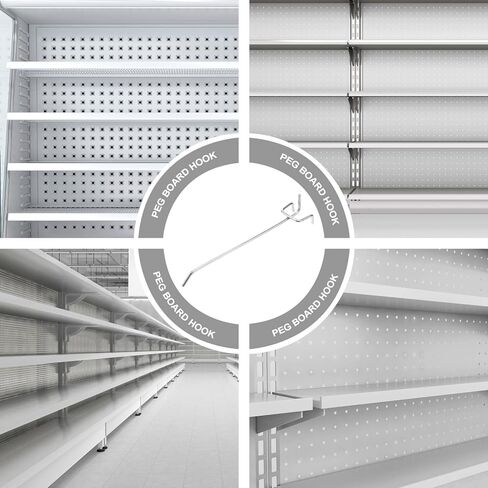 40pcs 7.8 بوصة L شكل طقم منظمات Pegboard السنانير الصغيرة المجلفنة ، خطافات فائدة معدنية لتنظيم الجدار في المنزل أو المرآب in Saudi Arabia