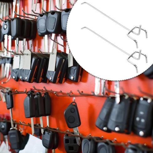 40pcs 7.8 بوصة L شكل طقم منظمات Pegboard السنانير الصغيرة المجلفنة ، خطافات فائدة معدنية لتنظيم الجدار في المنزل أو المرآب in Saudi Arabia