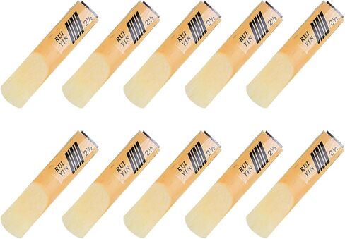 10pcs alto saxophone القصب ، المحترف Alto Sax Reeds 2-1/2 REED Strength 2.5 Tip Tip Tip Tip for Clarinet Player ، Alto Sax in Saudi Arabia