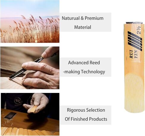 10pcs alto saxophone القصب ، المحترف Alto Sax Reeds 2-1/2 REED Strength 2.5 Tip Tip Tip Tip for Clarinet Player ، Alto Sax in Saudi Arabia