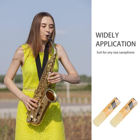 10pcs alto saxophone القصب ، المحترف Alto Sax Reeds 2-1/2 REED Strength 2.5 Tip Tip Tip Tip for Clarinet Player ، Alto Sax in Saudi Arabia