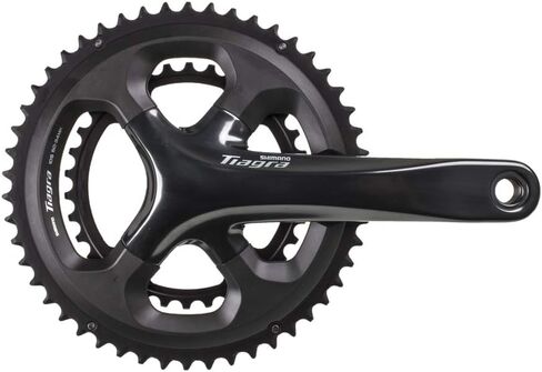 Shimano Tiagra FC-4700 Crankset-172.5 مم ، 10 سرعات ، 50/34T ، 110 BCD غير متماثل ، واجهة المغزل II Hollowtech II ، رمادي in Saudi Arabia