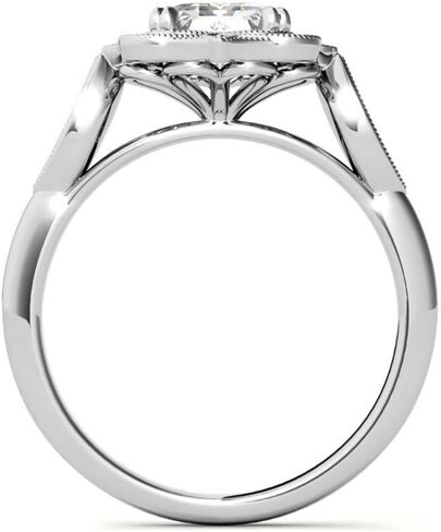 2 CT Oval Cut Moissanite Engagement Ring Set For Women Wedding Bridal Sets Antique Vintage Style Halo 925 Silver 10K 14K 18K Solid Gold Anniversary Promise Gifts in Kuwait