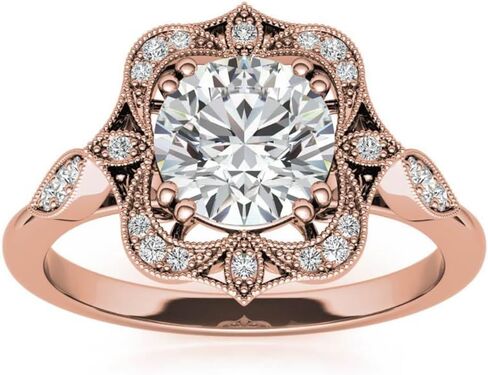 2 CT Oval Cut Moissanite Engagement Ring Set For Women Wedding Bridal Sets Antique Vintage Style Halo 925 Silver 10K 14K 18K Solid Gold Anniversary Promise Gifts in Kuwait