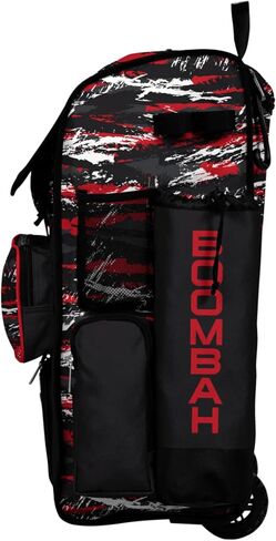 Boombah Rolling Superpack Baseball/Softball Gear Bag - مقبض تلسكوبي - يحمل 4 خفافيش - نسخة ذات عجلات - حلاقة متعددة in Kuwait
