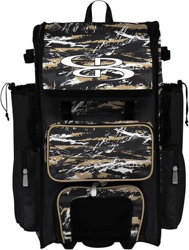 Boombah Rolling Superpack Baseball/Softball Gear Bag - Telescopic Handle - Holds 4 Bats - Wheeled Version - Razor Multiple Colors in Saudi Arabia