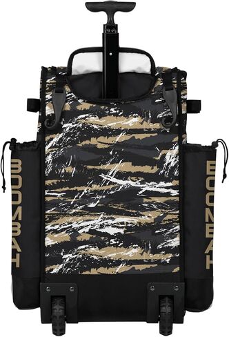 Boombah Rolling Superpack Baseball/Softball Gear Bag - Telescopic Handle - Holds 4 Bats - Wheeled Version - Razor Multiple Colors in Saudi Arabia