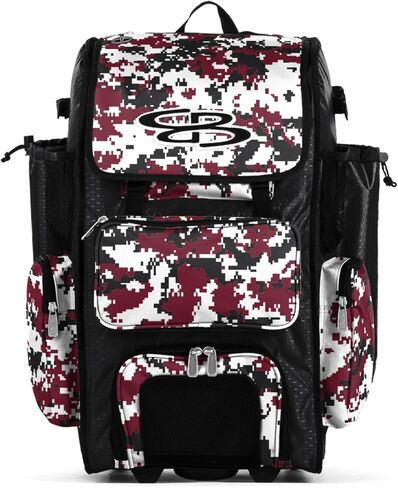 Boombah Superpack Hybrid Rolling Bat Bag Camo Digital Camo - ألوان متعددة - نسخة ذات عجلات وظهر على ظهرها in Saudi Arabia