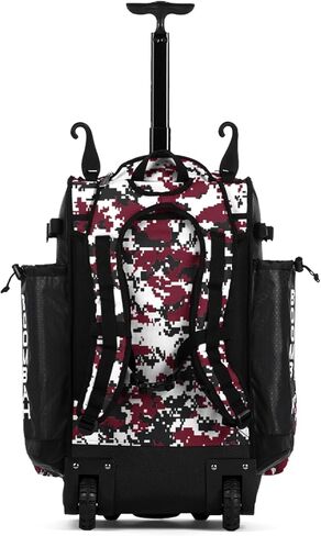 Boombah Superpack Hybrid Rolling Bat Bag Camo Digital Camo - ألوان متعددة - نسخة ذات عجلات وظهر على ظهرها in Saudi Arabia