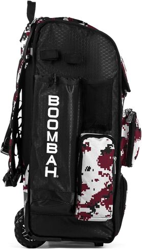 Boombah Superpack Hybrid Rolling Bat Bag Camo Digital Camo - ألوان متعددة - نسخة ذات عجلات وظهر على ظهرها in Saudi Arabia