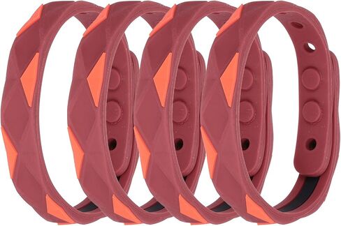 MECCANIXITY Anti Static Bracelet, 0.5"X9" Adjustable Anti Static Wristband Silicone Balance Energy Sport Bracelets for Eliminate Static, Black,Blue 4Pack in Kuwait
