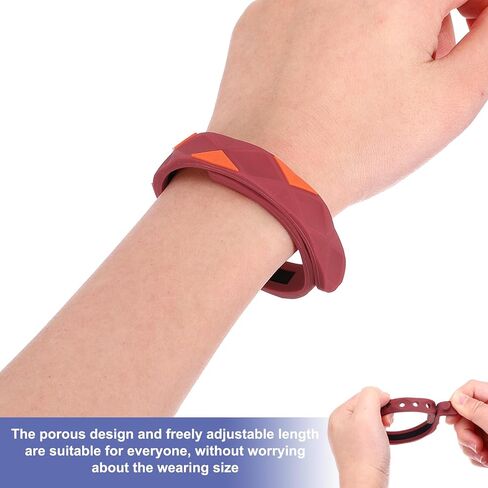 MECCANIXITY Anti Static Bracelet, 0.5"X9" Adjustable Anti Static Wristband Silicone Balance Energy Sport Bracelets for Eliminate Static, Black,Blue 4Pack in Kuwait