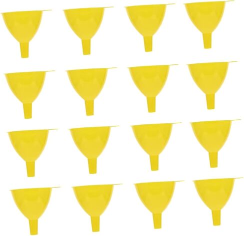 AmoSfun 16pcs الكيمياء الأرواح الزجاجية مشروب القمع واسعة الفم مسار البلاستي in Saudi Arabia