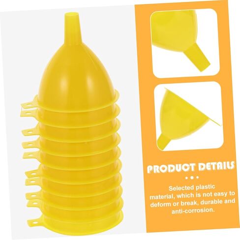 AmoSfun 16pcs الكيمياء الأرواح الزجاجية مشروب القمع واسعة الفم مسار البلاستي in Saudi Arabia
