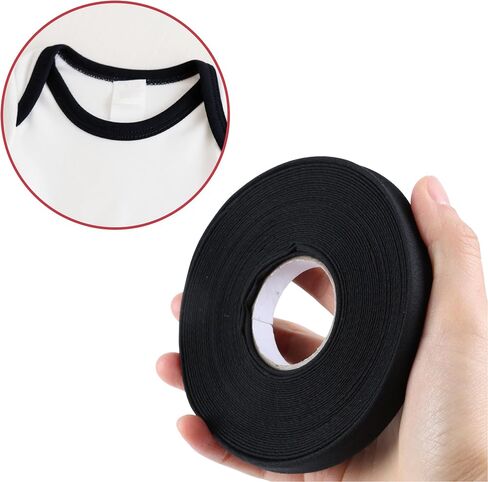 1 Inch Double Fold Bias Tape, Wide Fabric Sewing Tape Tape for Hemming Seaming Binding Piping Quilting (10 Yards, White) in Saudi Arabia