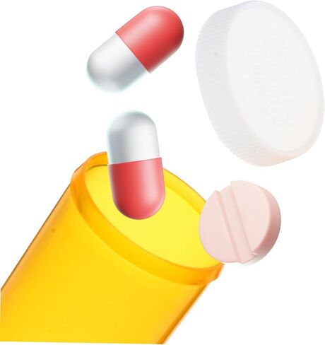 25-Pack Portable Mini Medicine Organizer Lids Small Empty Medicine Bottles for Travel and Emergency Use Convenient Pill Holder and Organizer in Saudi Arabia