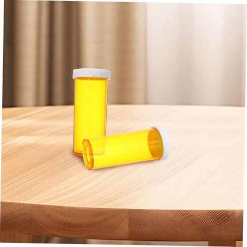 25-Pack Portable Mini Medicine Organizer Lids Small Empty Medicine Bottles for Travel and Emergency Use Convenient Pill Holder and Organizer in Saudi Arabia