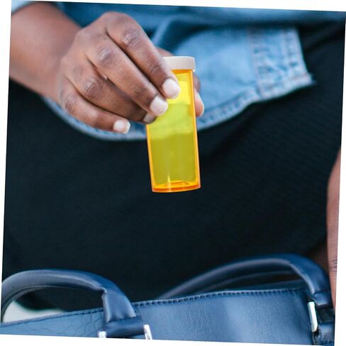 25-Pack Portable Mini Medicine Organizer Lids Small Empty Medicine Bottles for Travel and Emergency Use Convenient Pill Holder and Organizer in Saudi Arabia
