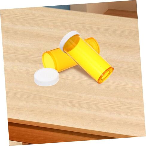 25-Pack Portable Mini Medicine Organizer Lids Small Empty Medicine Bottles for Travel and Emergency Use Convenient Pill Holder and Organizer in Saudi Arabia