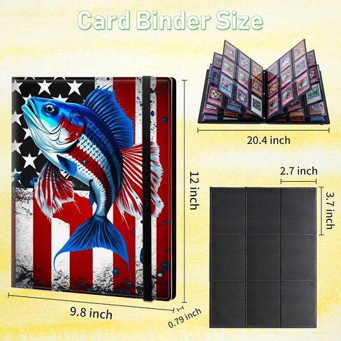 Card Binder 9 Pocket Trading Card Abrum Folder 540 Side Loading Pocket Binder Baseball Card Binder with Pink Flower Purple Butterflies Pattern Design Card Binder لبطاقات اللعبة وبطاقات الرياضة in Saudi Arabia