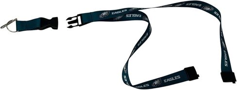 Wincraft NFL Philadelphia Eagles Lanyard مع مشبك قابلة للفصل ، وحجم واحد ، وألوان الفريق in Saudi Arabia
