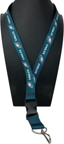Wincraft NFL Philadelphia Eagles Lanyard مع مشبك قابلة للفصل ، وحجم واحد ، وألوان الفريق in Saudi Arabia