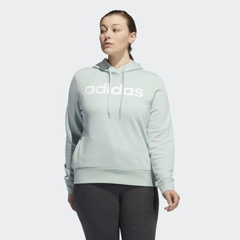 Adidas Essentials Linear Fleece Hoodie (plus size) النساء in Saudi Arabia