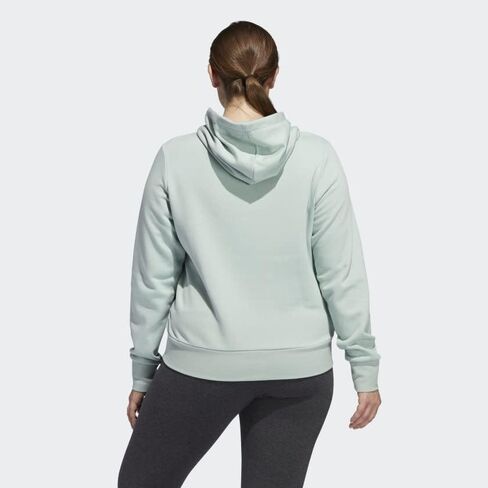 Adidas Essentials Linear Fleece Hoodie (plus size) النساء in Saudi Arabia
