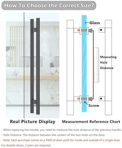 Long Door Pull Handle Replacement, Round Commercial Barn Door/Glass Push Pull Doors/Wood Door Handles Bar 25 34 36 58 70 97 Inches Gate Hardware Kit Two-Side Design, Heavy Duty (Color : Ligh in Saudi Arabia