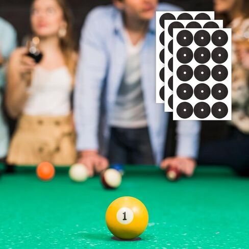 45 Pieces Pool Table Dots, Pool Table Marker Dots Accessories Billiard Point Position Sticker Dot Stickers Accessories Fit for Any Type of Pools Billiards Practice in Saudi Arabia