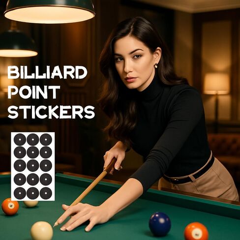 45 Pieces Pool Table Dots, Pool Table Marker Dots Accessories Billiard Point Position Sticker Dot Stickers Accessories Fit for Any Type of Pools Billiards Practice in Saudi Arabia