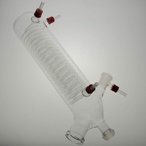 Lab Rotary Evaporator Glass Condenser Vertical for Buchi,200mm Body in Saudi Arabia