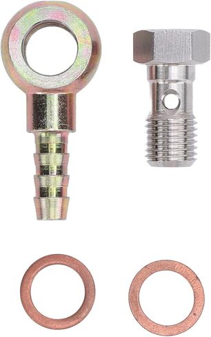 7/16inx20 UNF Banjo Adapter Stainless Steel Brake Reservoir Banjo Bolt Kit with 8mm Barb for Transport Systems in Saudi Arabia