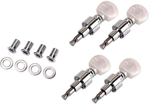 Chrome 4 String Banjo Machine Head 4piece w/pearled pegs in Saudi Arabia