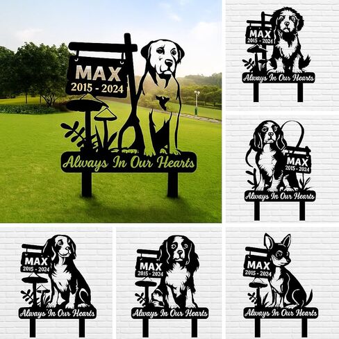 Custom Dog Grave Marker, Dog Breed Sign, Dog Memorial Gift, Garden Sign, Dogs Lovers Gift in Saudi Arabia